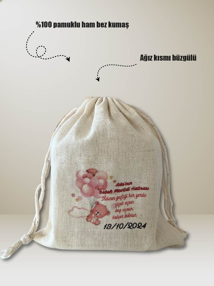 Sabun Kesesi 10×13 Ham Bez - Bursa Bez Çanta