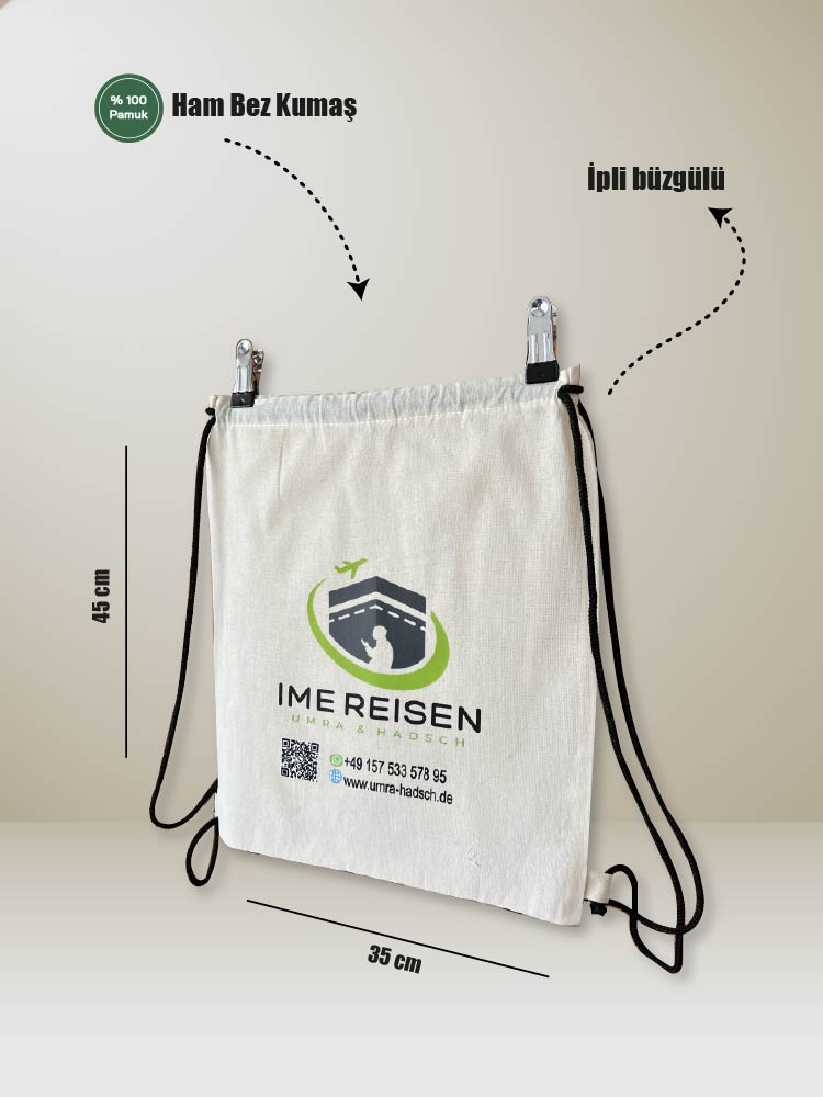 Ham Bez Sırt Çantası 35x45